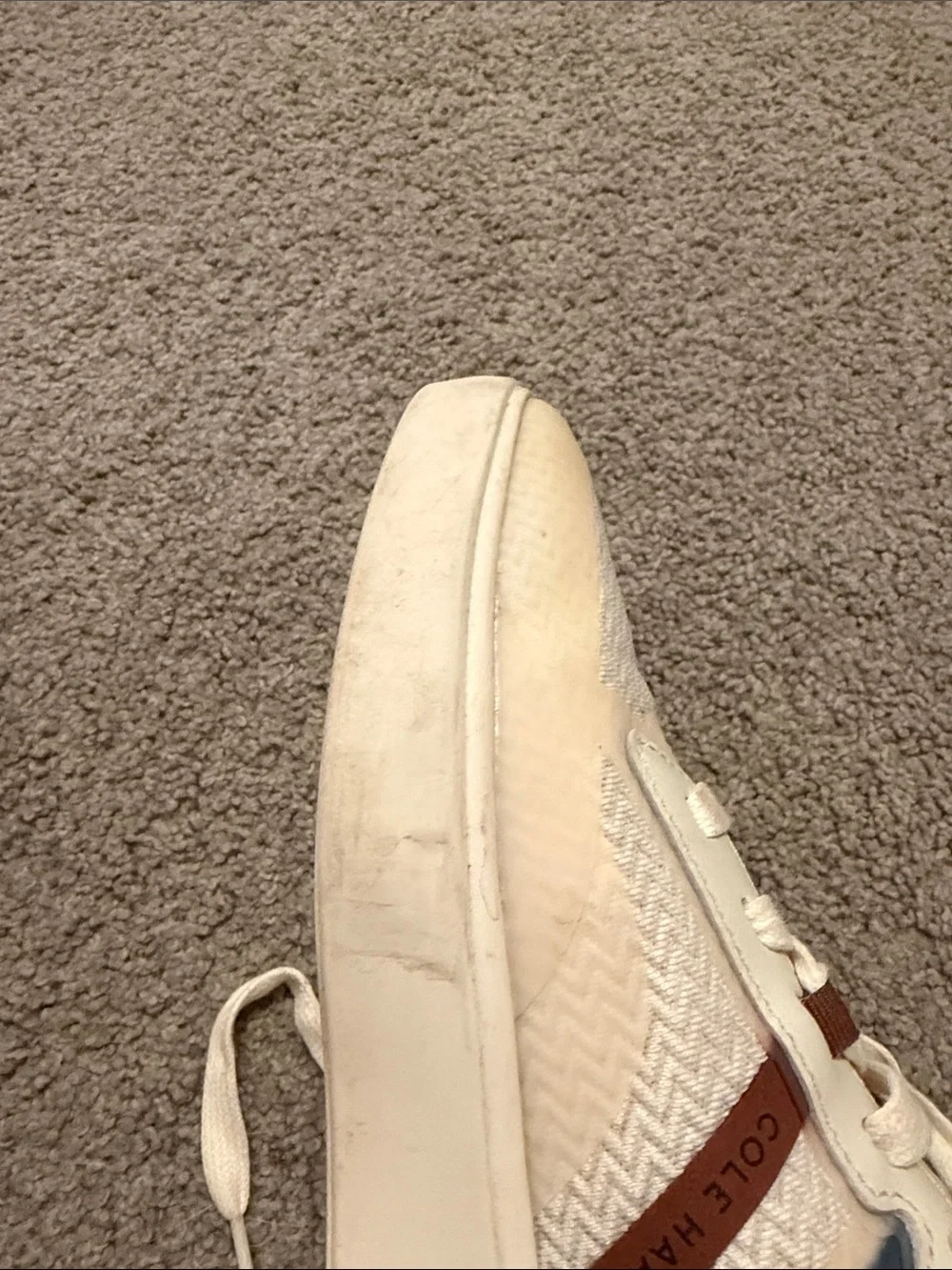 Cole Haan Cream, Navy & Brown Men’s Lightweight Sneakers